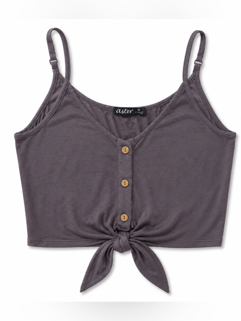 Aster Tie-Front Cropped Cami Top